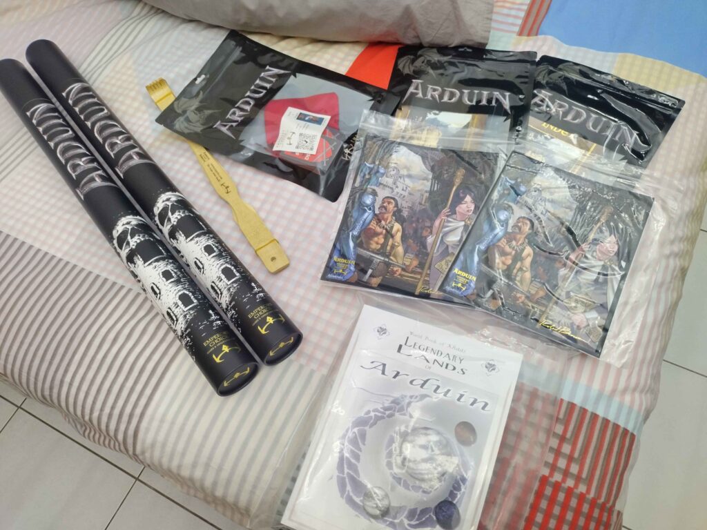 A terrible photo of my Arduin goodies